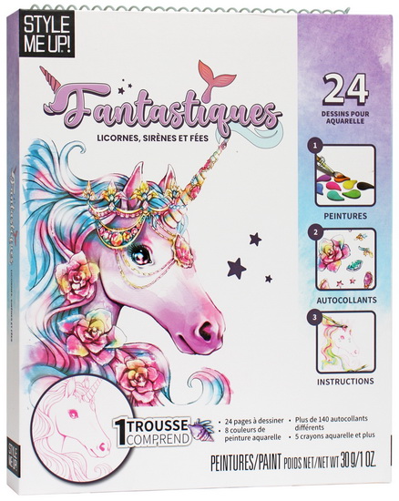 Fantastiques licornes, sirènes et fées Cof. - COLLECTIF