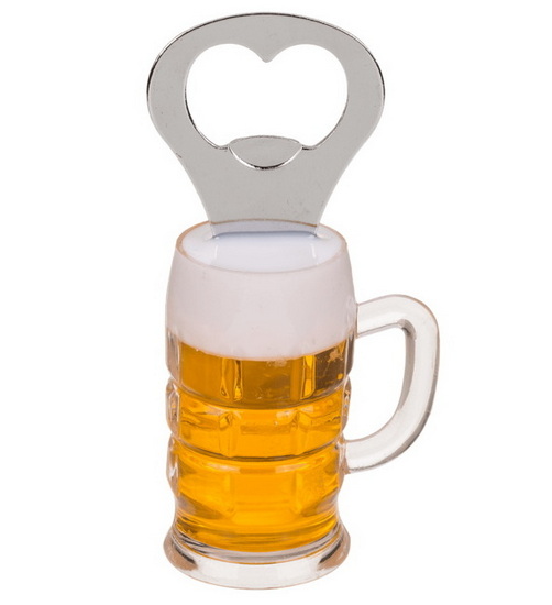 Ouvre bouteille magnétique verre de bière