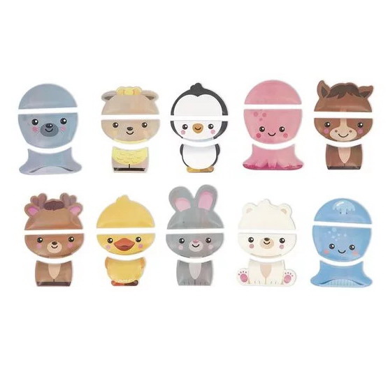 Assortiments de bain : animaux