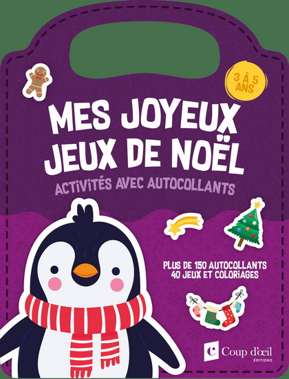 Mes joyeux jeux de Noël (pingouin : 3 à 5 ans) - COLLECTIF
