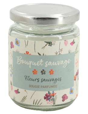 Bougie à la maison - Bouquet sauvage