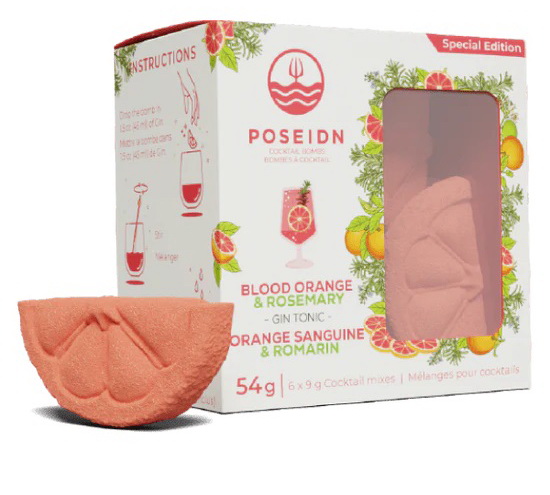 Bombes à cocktail 3D - Orange sanguine & romarin (6u)