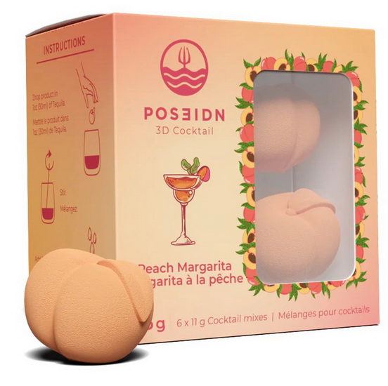 Bombes à cocktail 3D - Margarita à la pêche (6u)