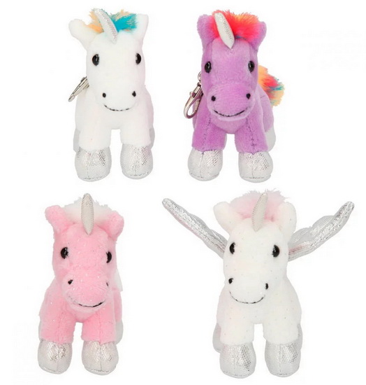 Porte-clé peluche licorne 4AS