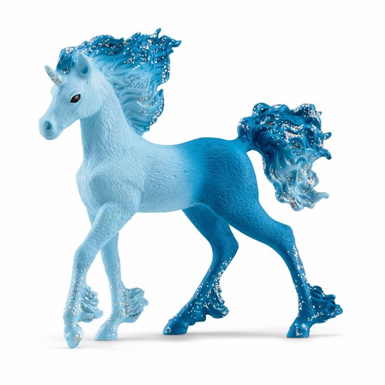 Figurine Poulain Licorne Elementa flamme d&#39;eau
