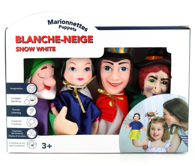 Ensemble marionnettes Blanche neige