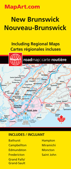 Carte du New Brunswick Folding (NB) - COLLECTIF