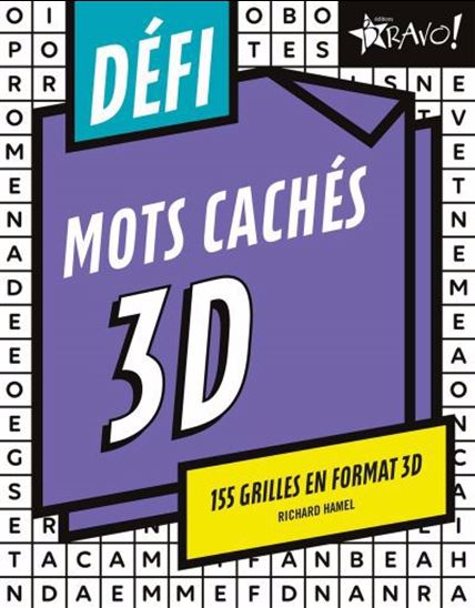 Mots cachés 3D : 155 grilles en format 3D N. éd. - RICHARD HAMEL