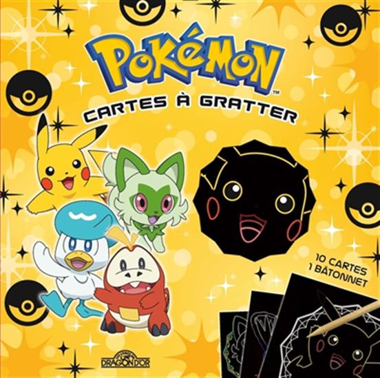 Pokémon Paldea : cartes à gratter : 10 cartes, 1 bâtonnet N. éd. - COLLECTIF