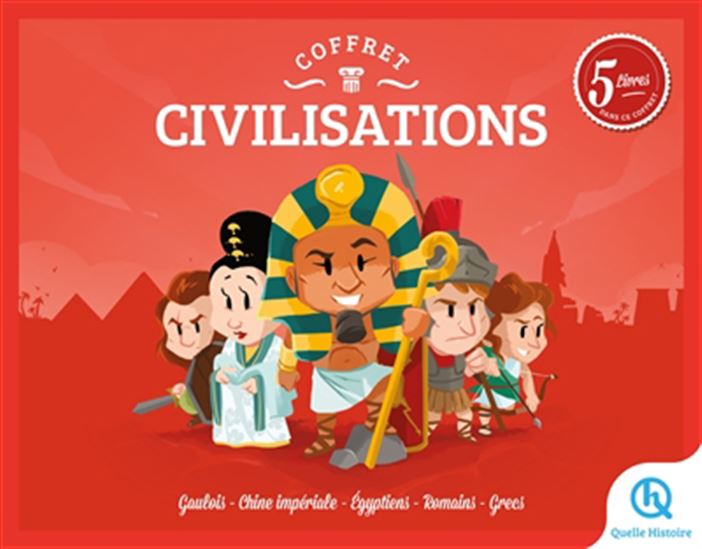 Civilisations : 5 livres Cof. - Collectif