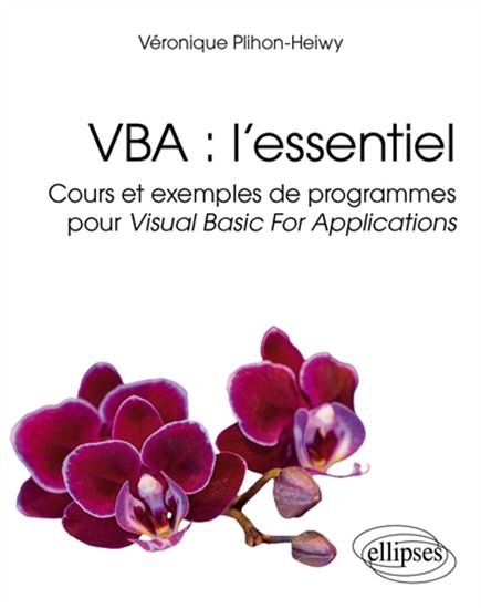 VBA : l'essentiel : cours et exemples de programmes pour Visual basic for applications - VÉRONIQUE PLIHON-HEIWY