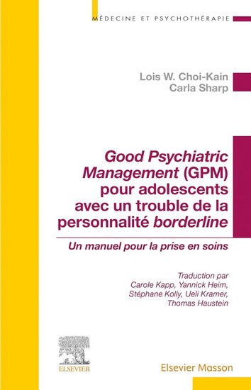 Manuel de bonne gestion psychiatrique des adolescents avec un trouble de la personnalité borderline - COLLECTIF