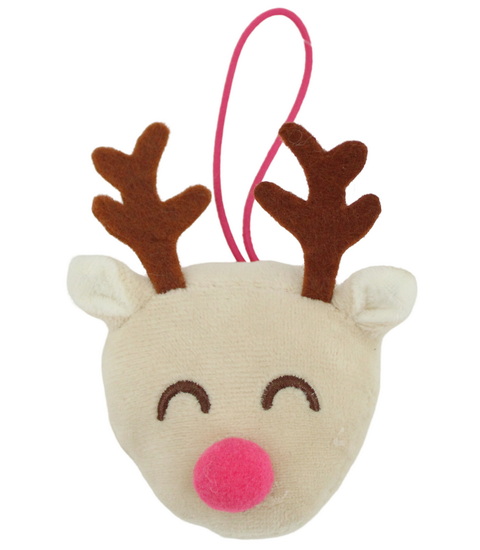 Ornement peluche renne