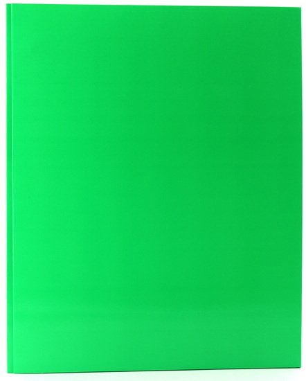 Duo-tang carton laminé avec pochettes vert