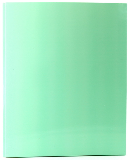 Duo-tang carton laminé avec pochettes pastel vert