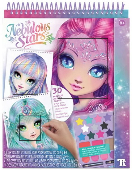 Ensemble livre à colorier artiste du maquillage