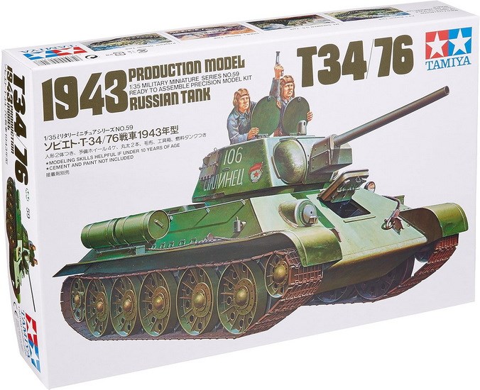 Char d&#39;assaut Soviétique T-34/76 (1943) 1/35