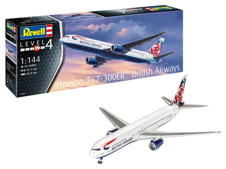 Avion de ligne Boeing 767-300ER British Airways (Chelsea Rose) 1/144