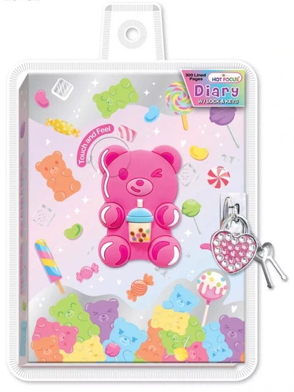 Journal intime Gummy bear avec cadenas