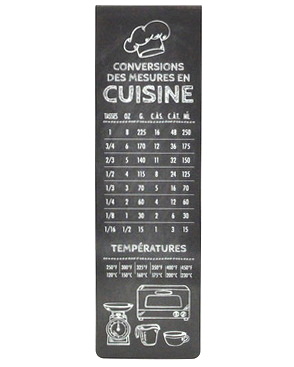 Signet Conversions mesures cuisine
