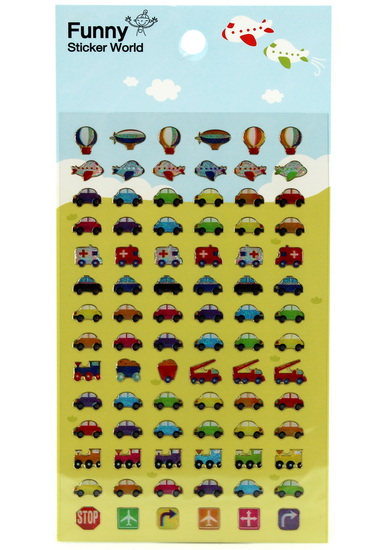 Gommettes avions et véhicules