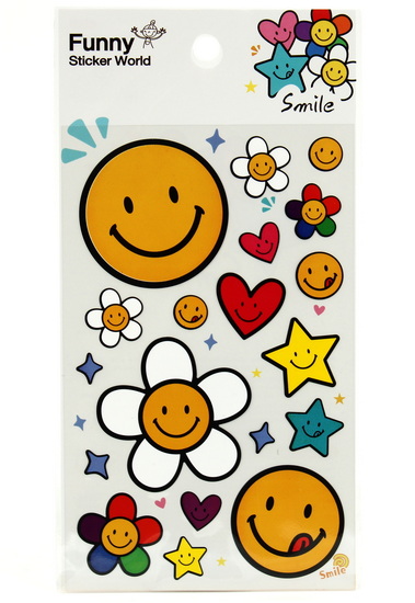 Gommettes Sourires et fleurs