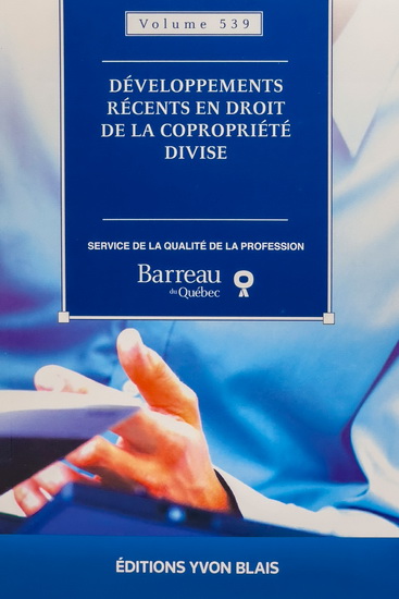 Développements récents en droit de la copropriété divise 2023 - COLLECTIF