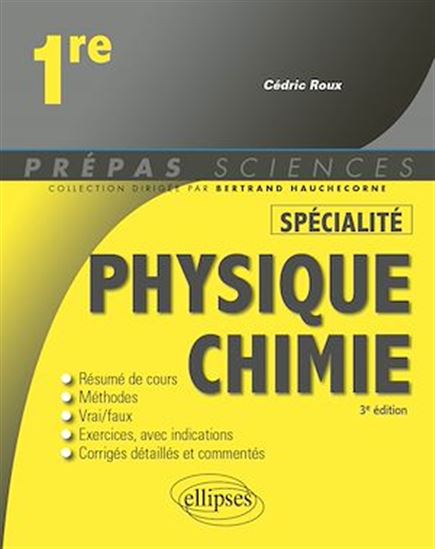 Spécialité Physique-chimie - Première - CÉDRIC ROUX