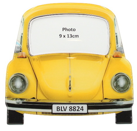Cadre photo voiture jaune