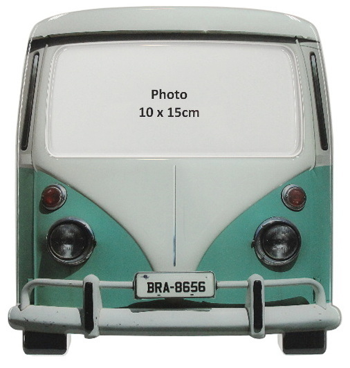 Cadre photo Caravane turquoise