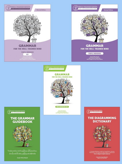 Grammar for the Well-Trained Mind Purple Revised Full Course Bundle - AUDREY ANDERSON - SUSAN WISE BAUER