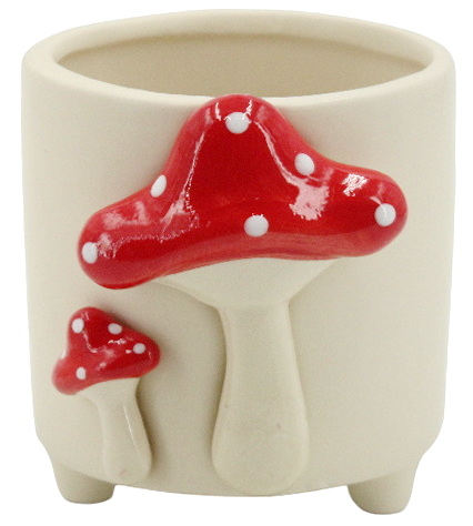 Cache-pot champignons en relief