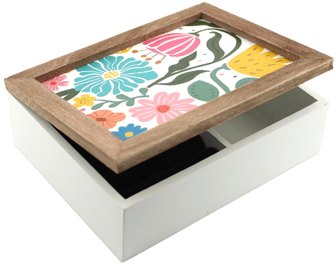 Boîte à bijoux fleurs