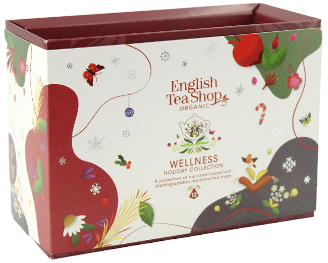 Ens. 12 pyramides thés et infusions biologiques. Noël bien-être