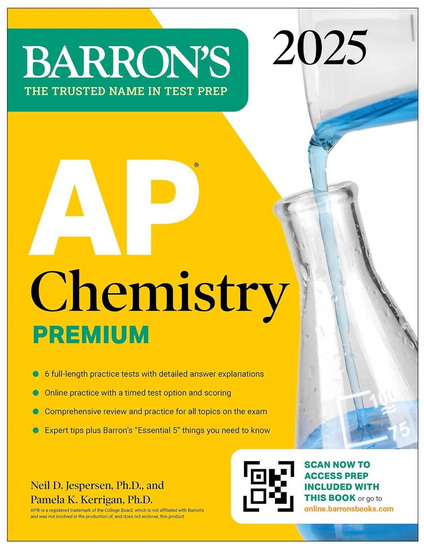 AP Chemistry Premium 2025: 6 Practice Tests + Comprehensive Review + Online Prac - NEIL D JESPERSEN