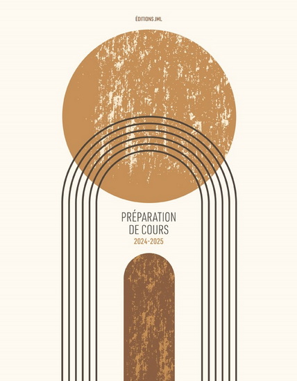 Cahier préparation cours 1s/5 périodes 24/25 couverture géométrique