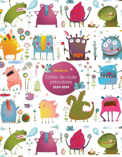 Cahier de route Préscolaire 24/25 couverture Monstres