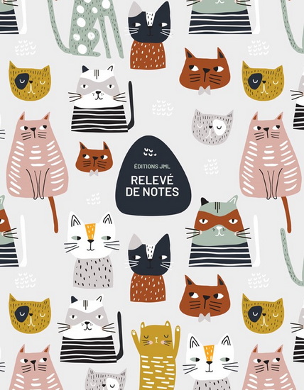 Relevé de notes 4 groupes couverture chats rigolos