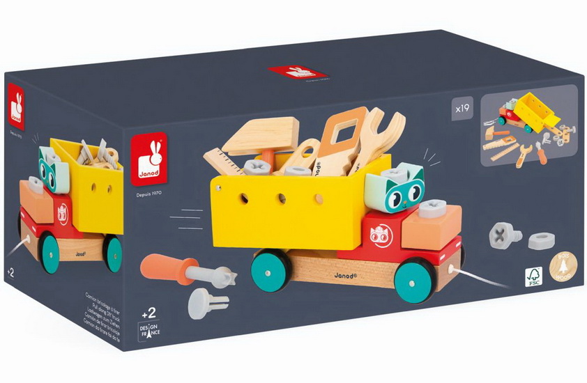 Camion à tirer Brico&#39;kids à assembler