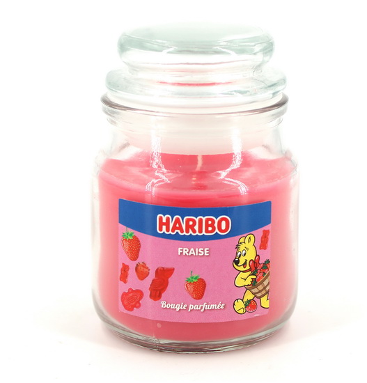 Petite bougie parfumée Haribo fraise