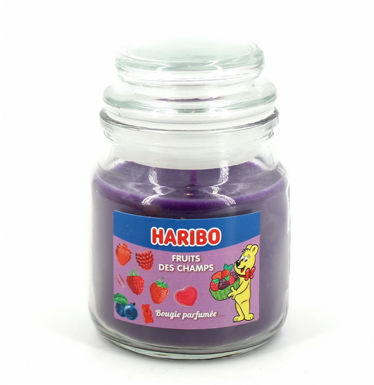 Petite bougie parfumée Haribo fruits des champs