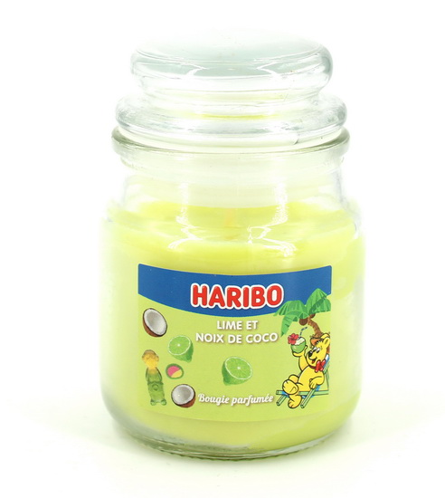 Petite bougie parfumée Haribo lime et coco