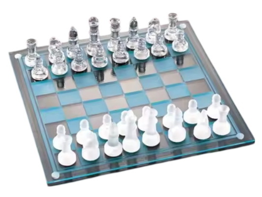 Jeu d&#39;échecs en verre