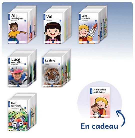 Ensemble de 6 séries niveau 1 + bonus – 61 livres - COLLECTIF