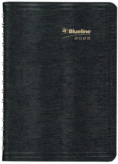 Agenda 2025 spirale noir 8x5&#39;&#39; 2j/p