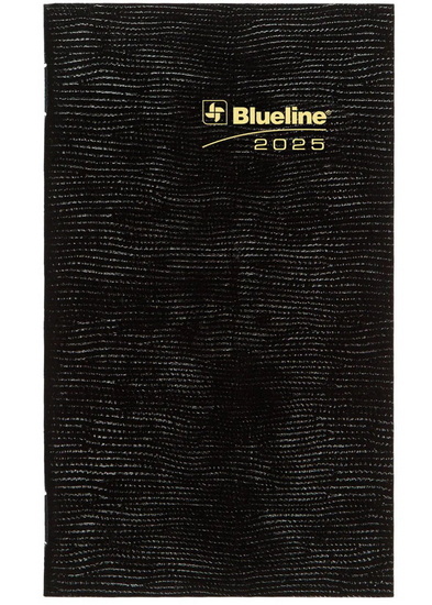 Agenda 2025 piqué noir 6x3½" 1s/p