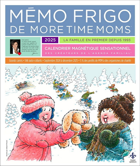 Calendrier 2025 Mémo frigo More Time Moms