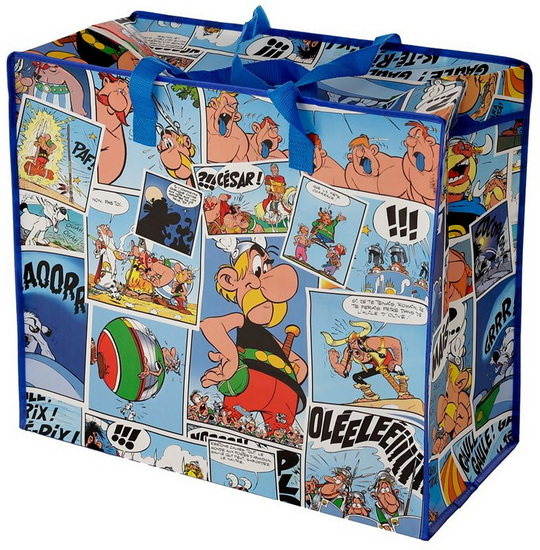 Sac réutilisable x-large avec fermeture Asterix