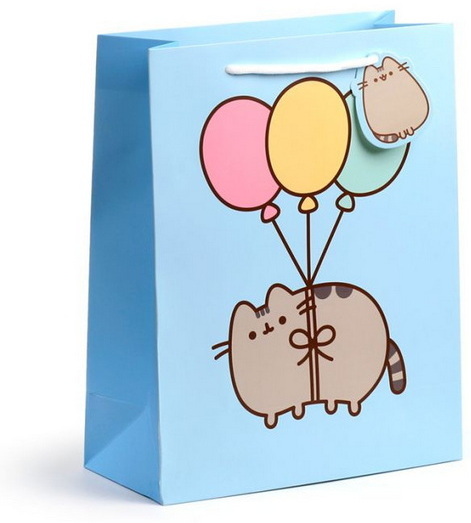 Sac moyen cadeau Pusheen ballons