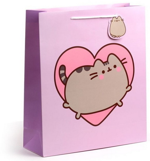 Sac large cadeau Pusheen cœur